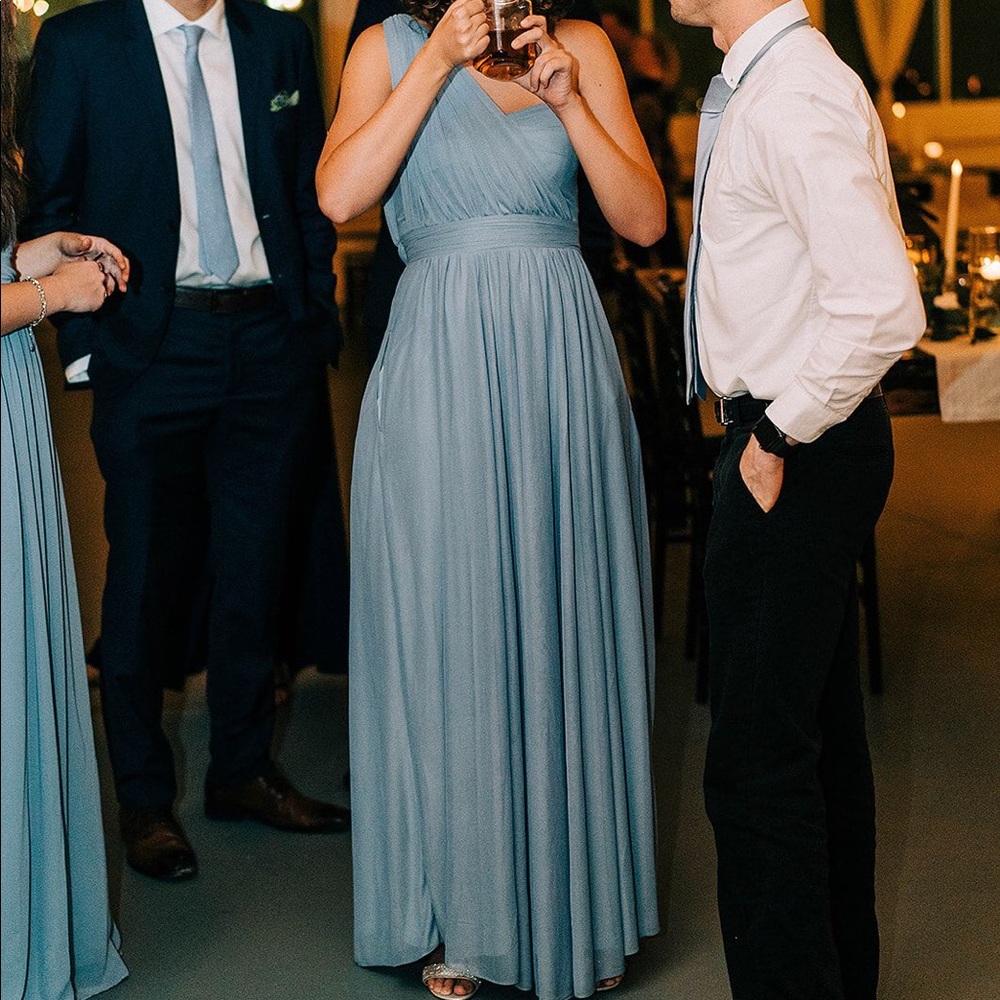 Formal dress, dusty blue